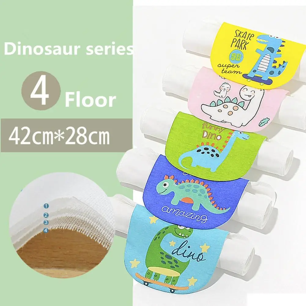 

5 шт./лот 4-слойные хлопковые мягкие детские полотенца детское полотенце для лица носовой платок для кормления лица салфетка для мытья лица с...