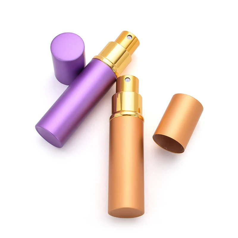 10 мл пустой портативный стеклянный флакон для духов с алюминиевой оболочкой -