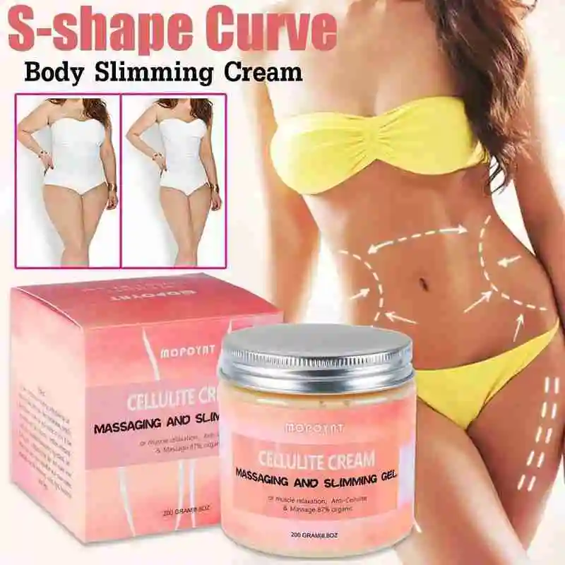 

200g Hot Cream Cellulite Slimming Massage Cream Leg Body Skin Relax Massage Weight Burning Loss Body Skin Care