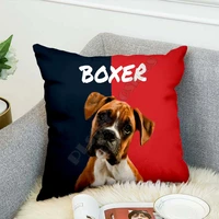 best friend boxer dog pillow covers pillowcases throw pillow cover home decoration 01