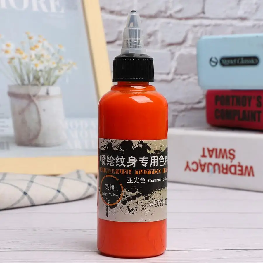 Временная одноразовая матовая тату-краска 100 мл цветной краситель для рисования