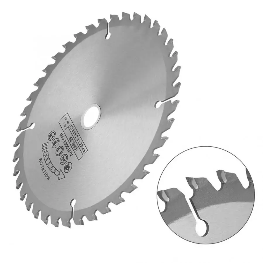 165mmx20mmx40T Circular Cut Saw Woodworking Tool Cutting Disc Blade High Quality | Инструменты