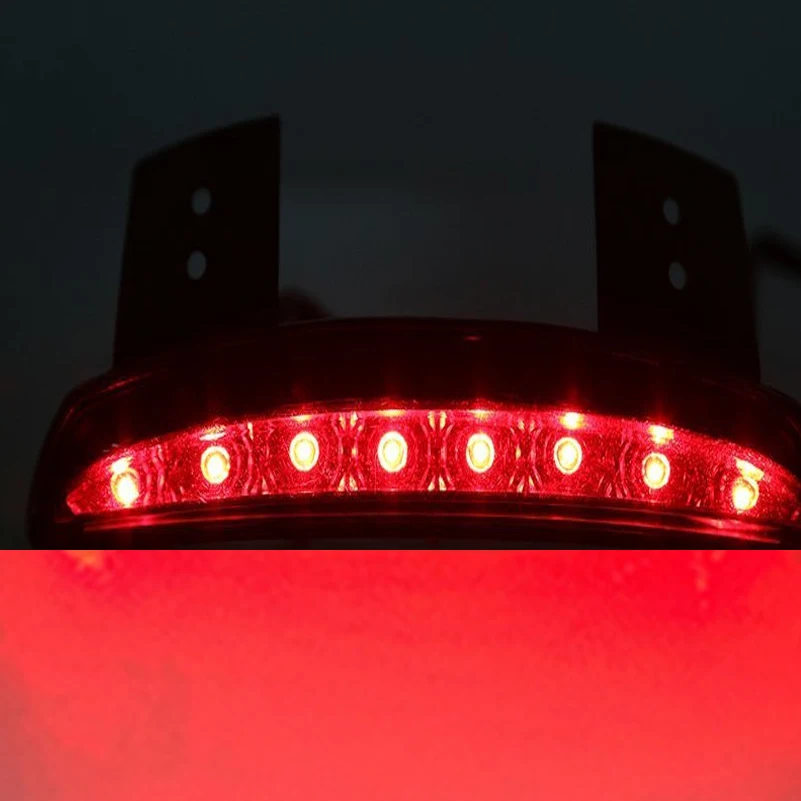 

For Harley Smoke Motorcycle Tail Light Moto Bike LED Lights Rear Fender Edge Brake Taillight for Sportster 883 XL883N XL1200N