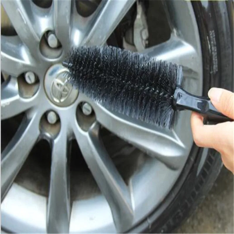 Car Vehicle Wheel Tire Rim Scrub Brush Washing Hub Handle Cleaning Tool Cleaner Fits Truck Motorcycle Bike | Автомобили и