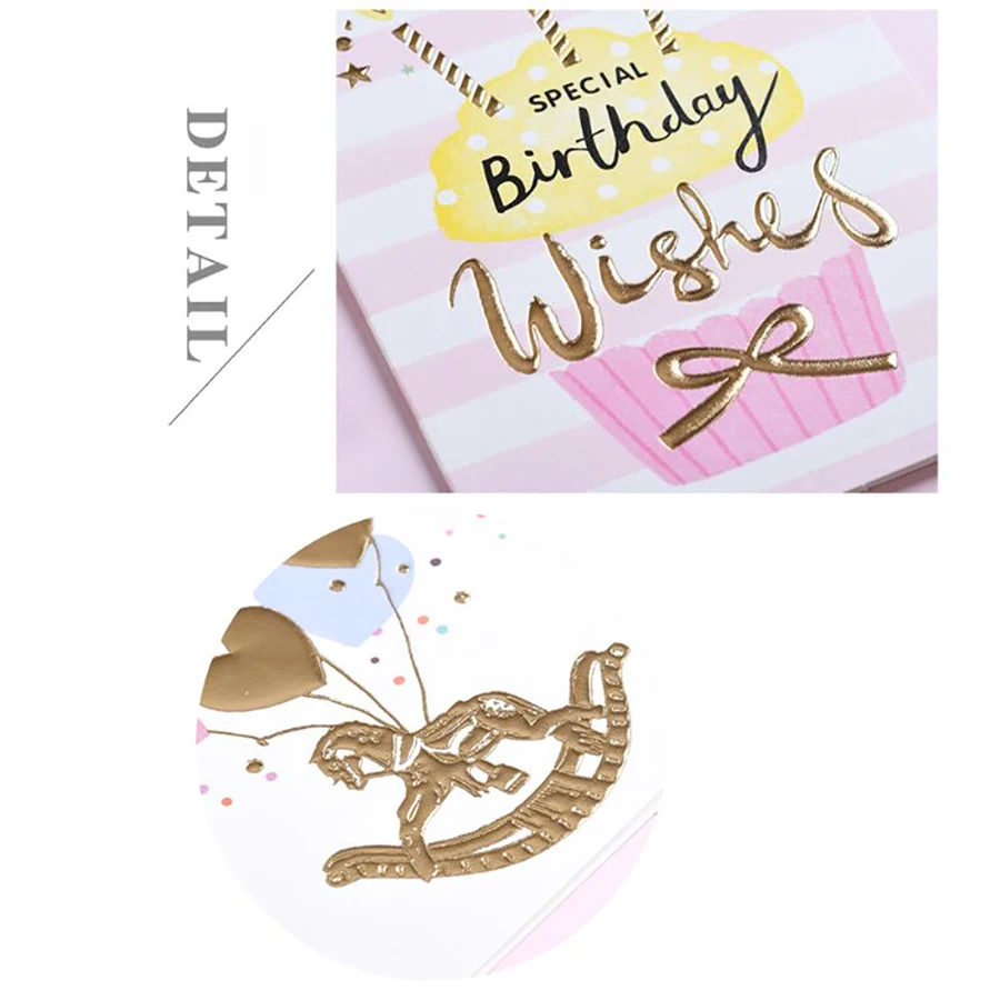 10 шт. мультяшный картон фламинго гавайский Единорог вечерние открытки украшения