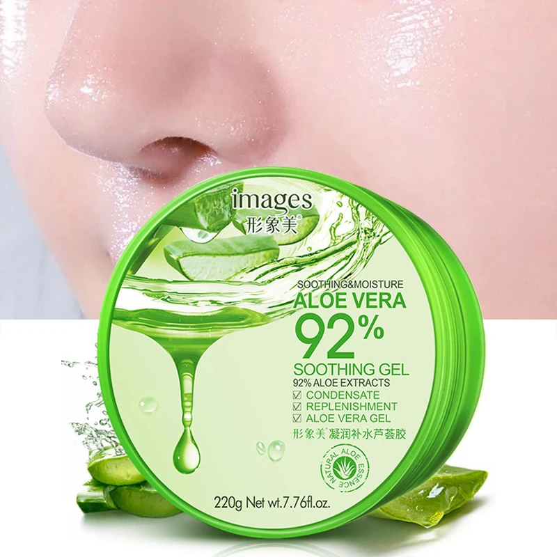 

Face Cream Aloe Vera Moisturizing Soothing Acne Treatment Shrink Pores Sleep Mask Natural Anti-Sensitive Nourish Skin Care 220g