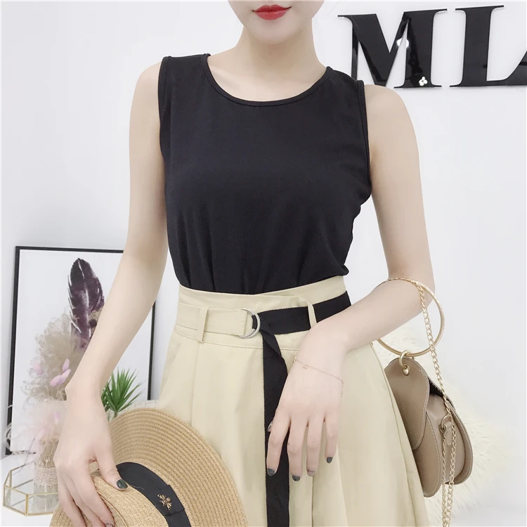 Женский модный летний комплект из двух предметов черная футболка с