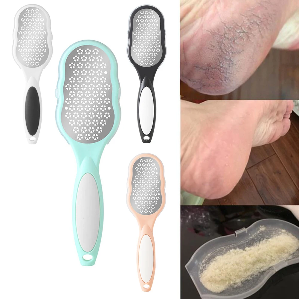 

Pedicure Foot File Callus Remover Stainless Steel Foot Scraper Portable Rasp Colossal Foot Grater Scrubber Pro for Wet/Dry Feet