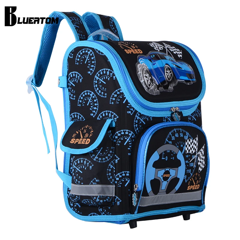 

Cartoon Car Boys Schoolbags Kids Satchel Child School Backpack EVA Folded Orthopedic Children School Bags Mochila Infantil