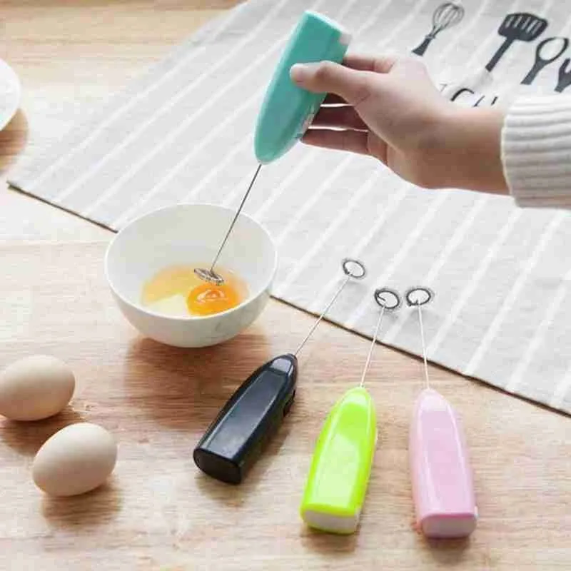

Kitchen Tools Electric Milk Foamer for Coffee Cappuccino Creamer Frother Foamer Drink Whisk Mixer Egg Beater Mini Handle Stirrer