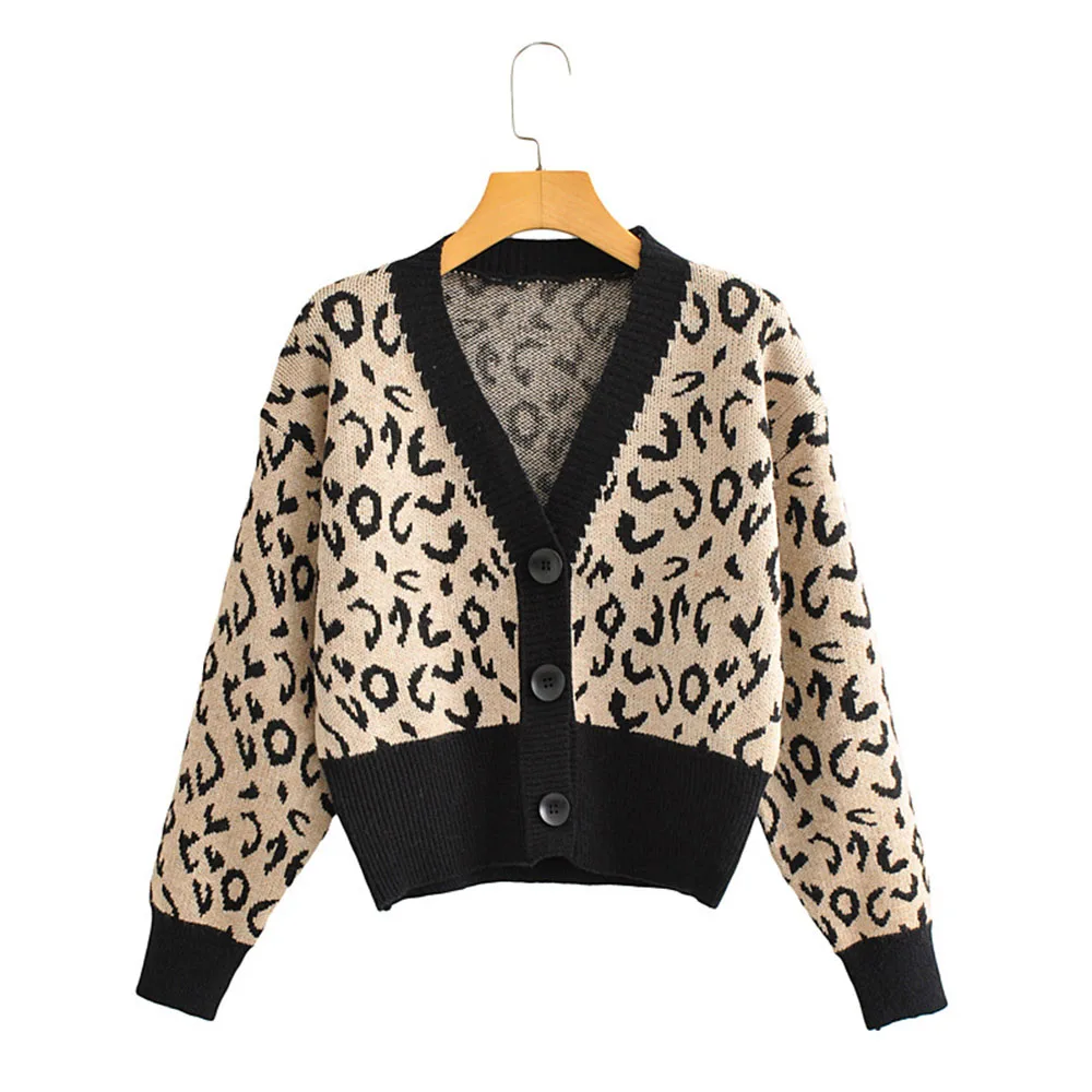 Пальто свитер 2021 на осень-зиму в Корейском стиле ретро контрастные вязать