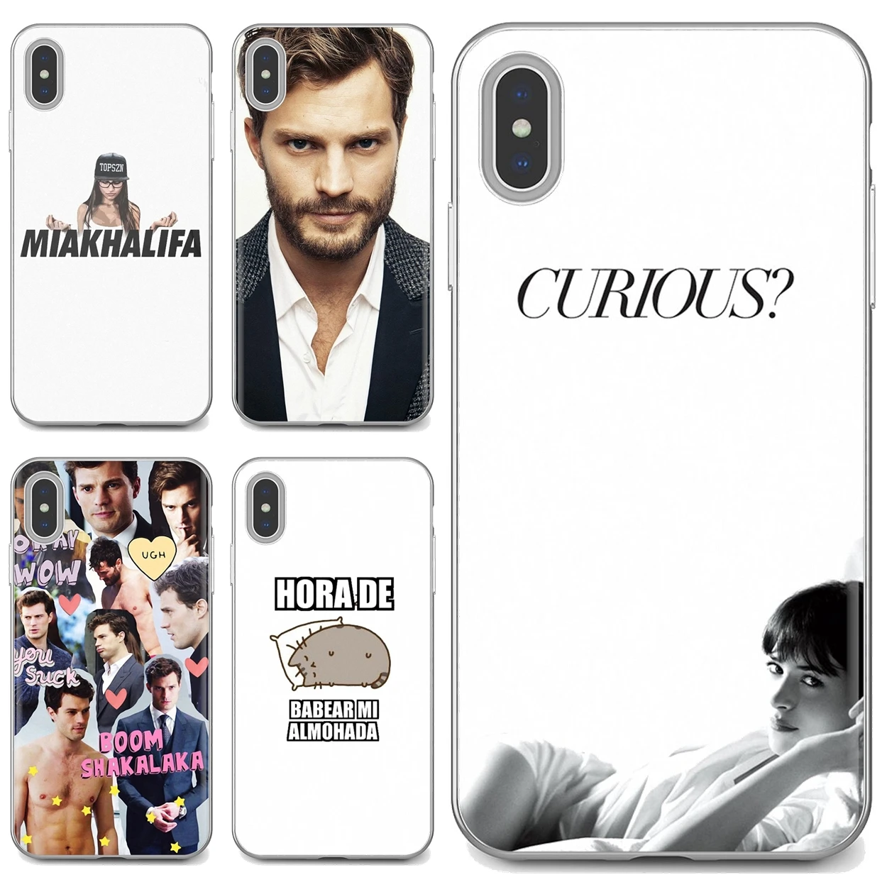 

TPU Cases Dakota Johnson Jamie Dornan Mia Khalifa For iPhone iPod Touch 11 12 Pro 4 4S 5 5S SE 5C 6 6S 7 8 X XR XS Plus Max 2020