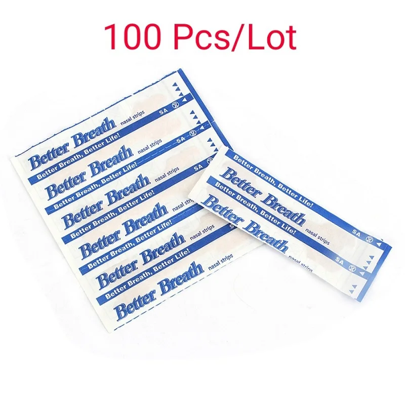 100 шт./лот носовые полоски против храпа помощь в сне улучшенное дыхание