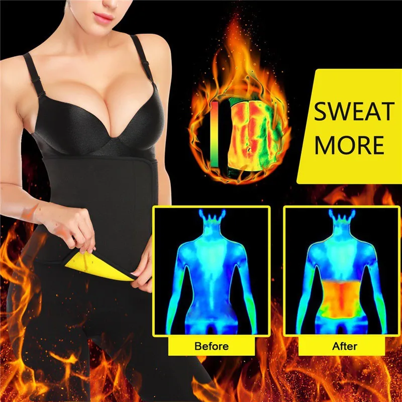 

Neoprene Sweaty Slimming Shape Belt Sauna Effect Corset Waist Trainer Female Body Shapers Belly Stomach Shap
