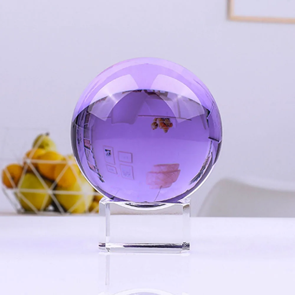Extramly прозрачная фотография цветной кристалл шар фэн-шуй Глобус кварцевый