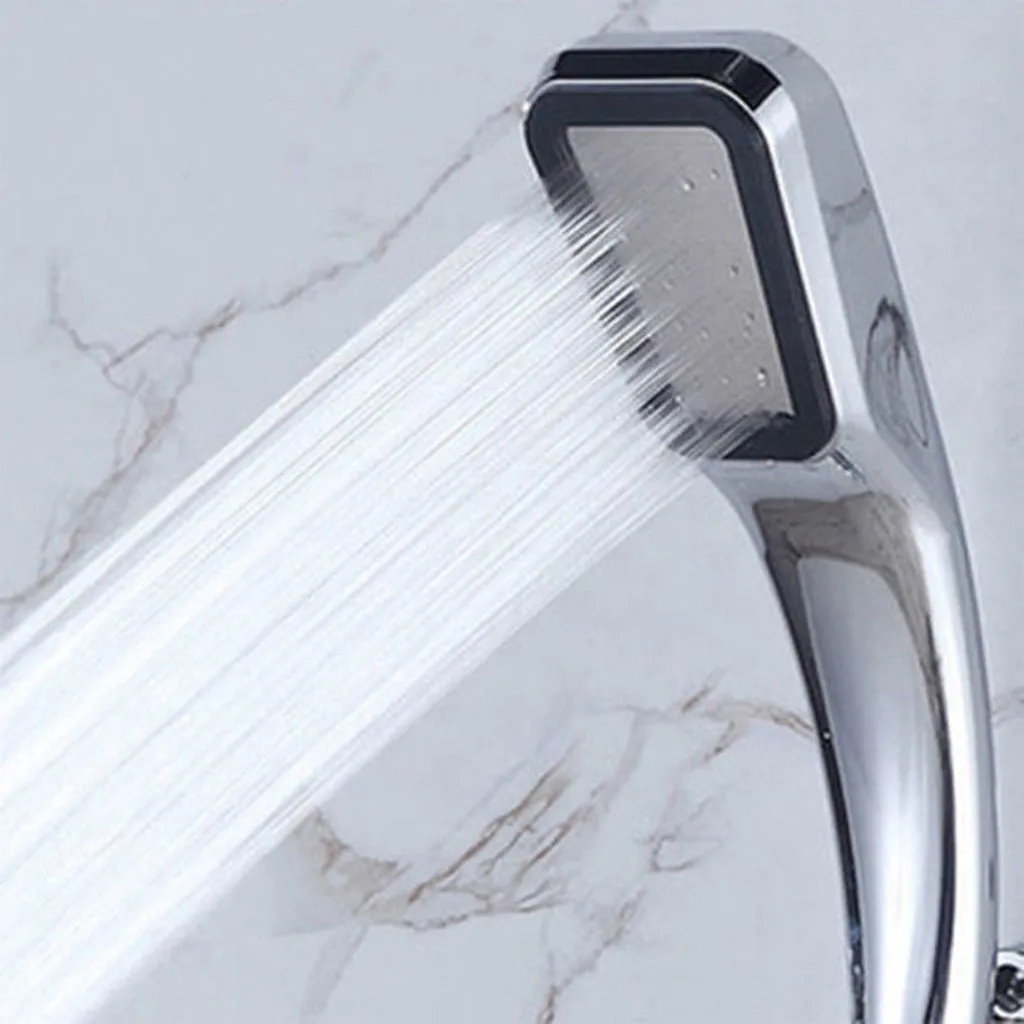 

Handheld Bathroom Shower Head 300 Holes High Pressure Shower Head Powerfull Boosting Spray Bath Water Saving Bathroom Shower Set