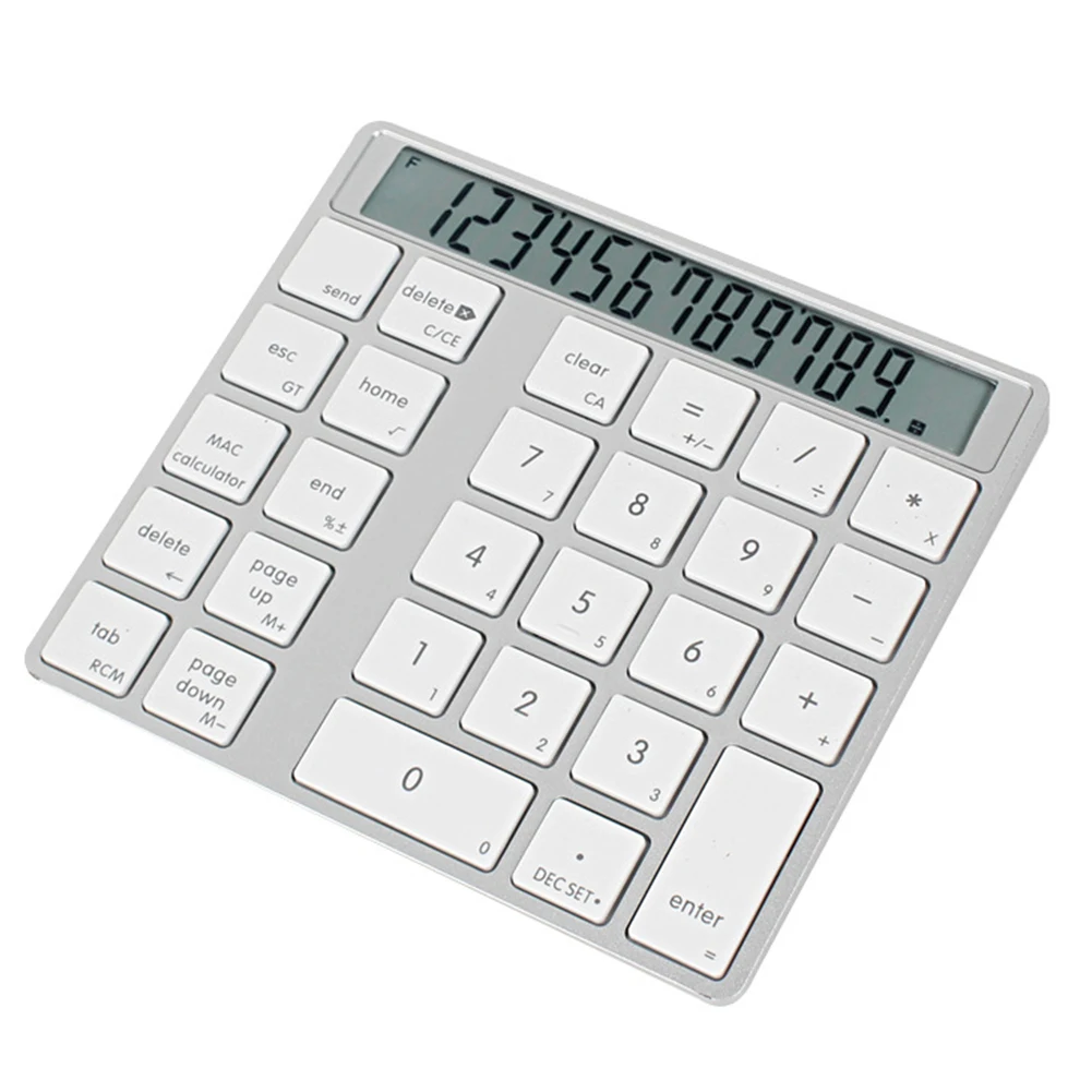 

Numeric Keypad LCD Display Rechargeable Wireless Bluetooth Magic 2 In 1 Mini Computer For Laptop Calculator Digital Keyboard