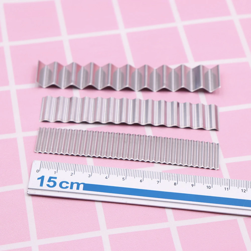 Ремешок из серебристой нержавеющей стали для глины эластичное волнистое лезвие