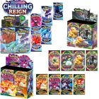 10 шт. Карты Покемон меч и щит боевые стили полная новая запечатанная Розничная коробка (36 упаковок) Покемоны карты для детей Подарки