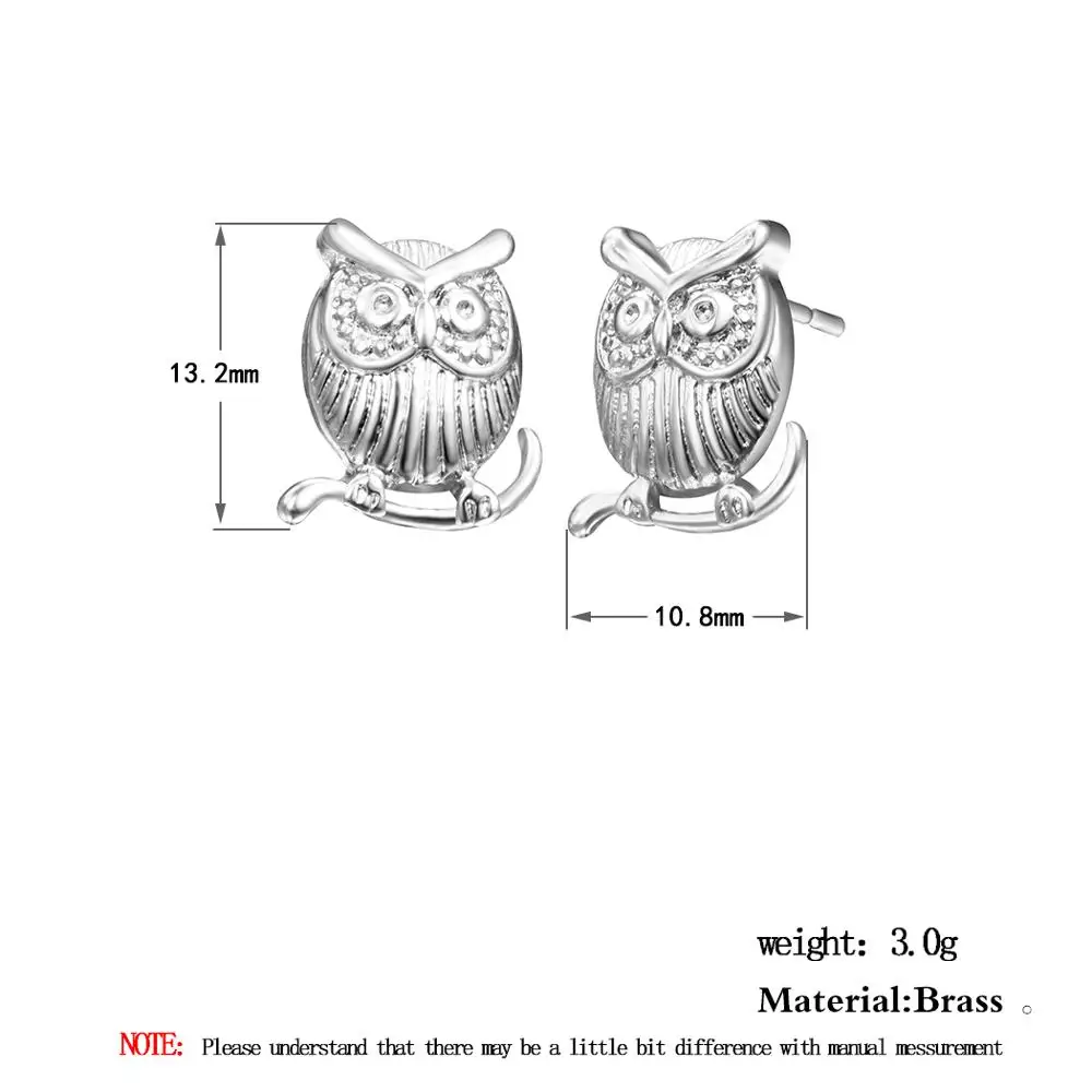 Kinitial Fashion Owl Animals Geometry Stud Earrings Set for Women Gold Silver Color Design Trendy Birds Jewelry brincos | Украшения и