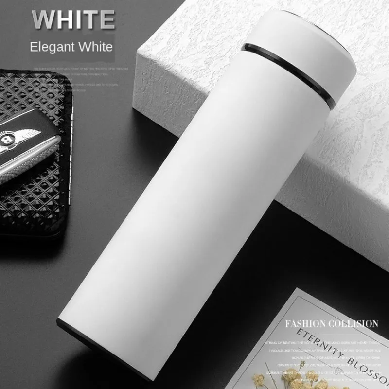 

Car Stainless Steel Thermos Bottle Portable Lid Double-layer Thermos Bottle Outdoor Travel Sports High-end Gift Thermos Bottle
