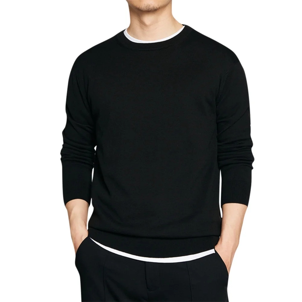 Мужской Повседневный пуловер Allthemen свитер мужская одежда с круглым вырезом
