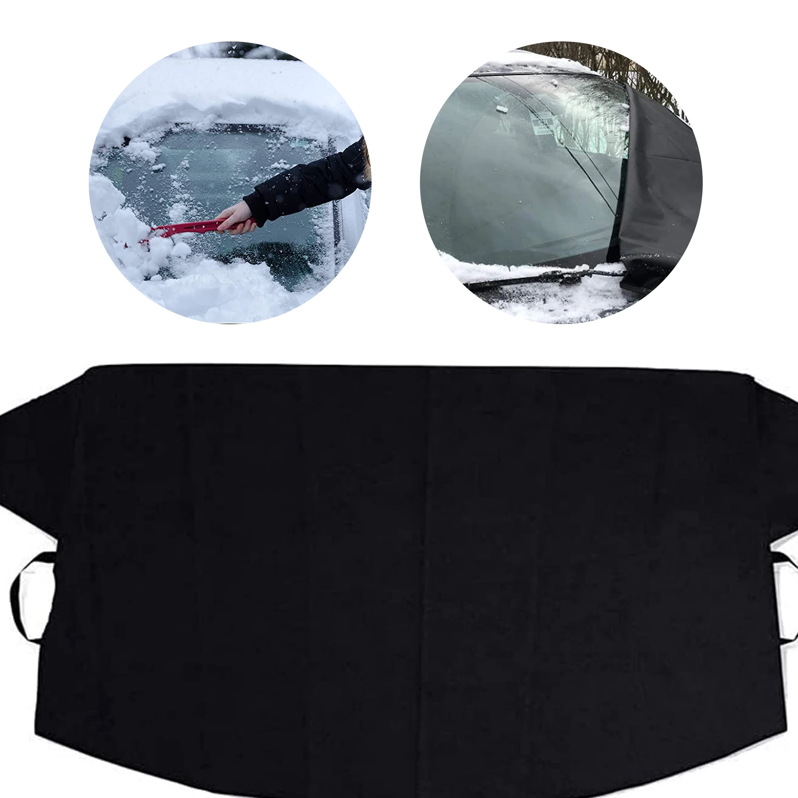 

Car Windshield Cover for Snow Ice and Wiper Protector All Weather Auto Sunshade Fits for Most Cars