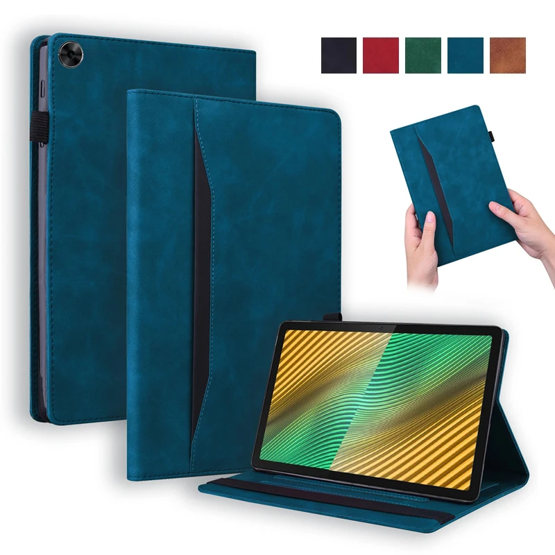 

Funda For Realme Pad 2021 Case Luxury PU Leather Wallet Tablet Coque For Realme Pad Case 10.4 inch + Gift Pen