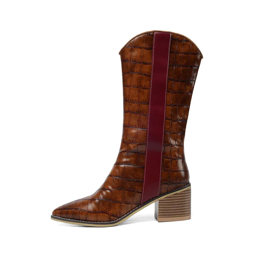 ESVEVA/модные женские ботинки из искусственной кожи с острым носком разноцветные