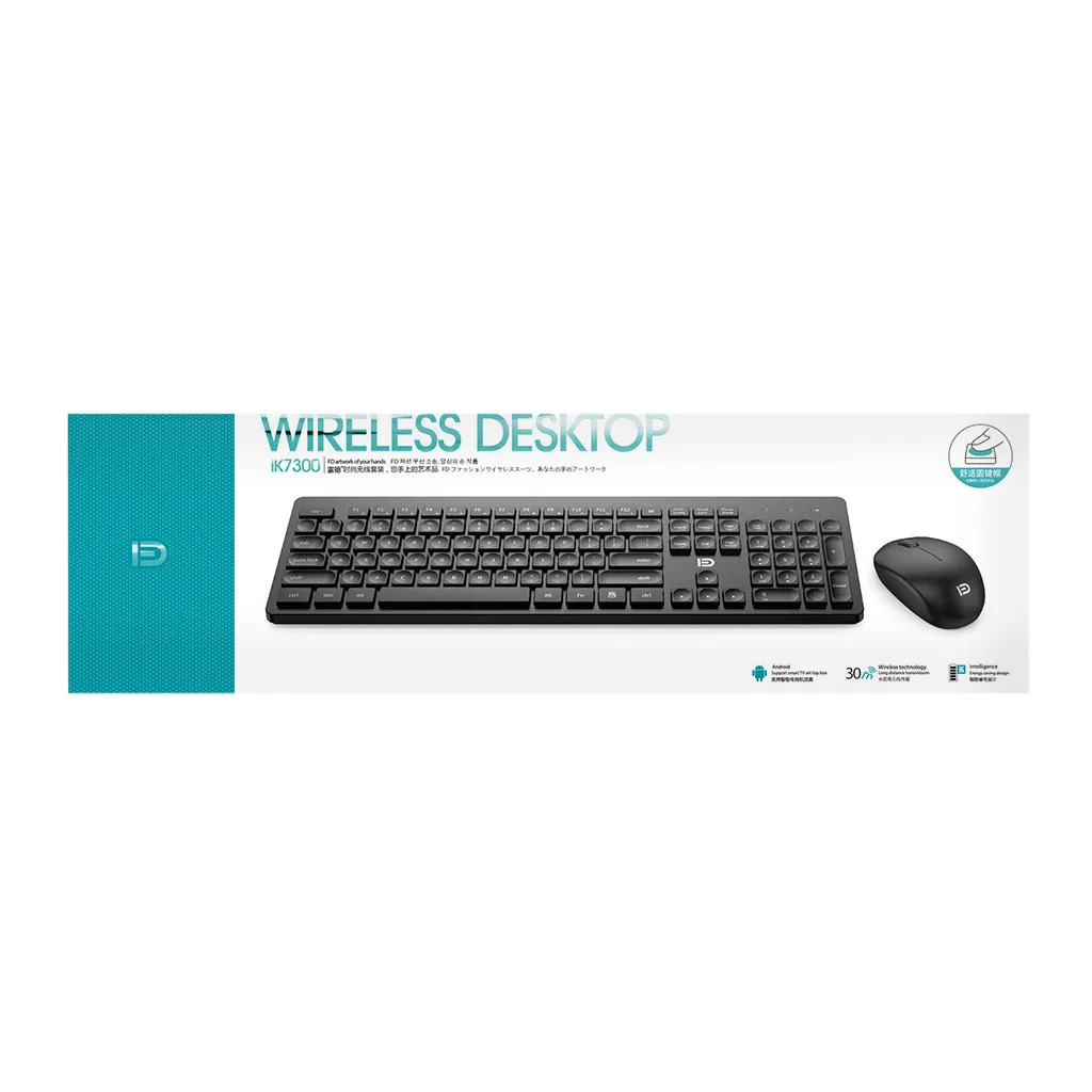 2 4G беспроводная Тонкая клавиатура и перезаряжаемая мышь Combo Orsolya Whisper Тихая для