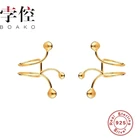 Женские серьги-Клипсы из серебра 925 пробы, без отверстий