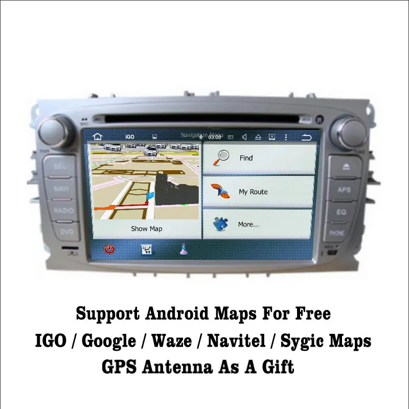 Liislee Android 7 1 2G RAM для Ford Focus / S Max автомобильное радио Аудио Видео Мультимедиа DVD