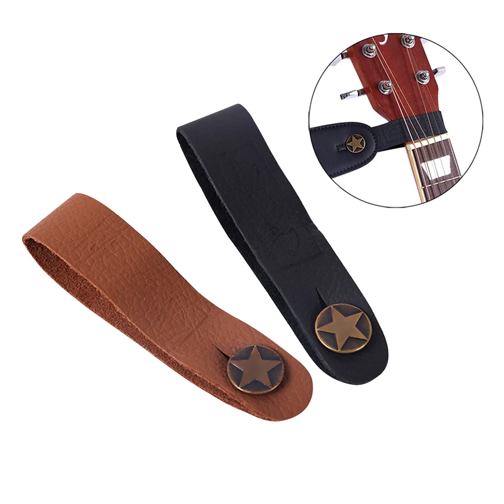 

Guitar Neck Strap Guitar Strap Leather Head Belt Holder Button Safe Lock Ukulele Bass Folk Acoustic Electric Guitar Accessories