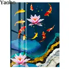 Алмазная 5d-картина с изображением карпа лотоса, алмазная вышивка сделай сам, мозаика с цветами, вышивка крестиком, украшение для дома, ручная работа, подарок, новинка