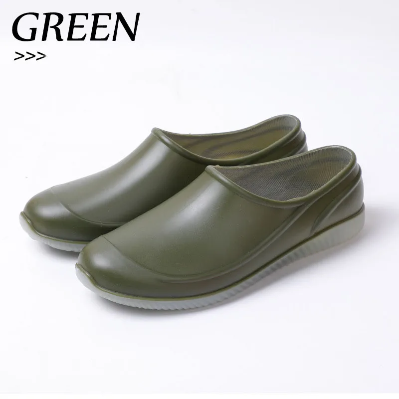 Сапоги женские резиновые водонепроницаемые низкие мягкие без застежки на