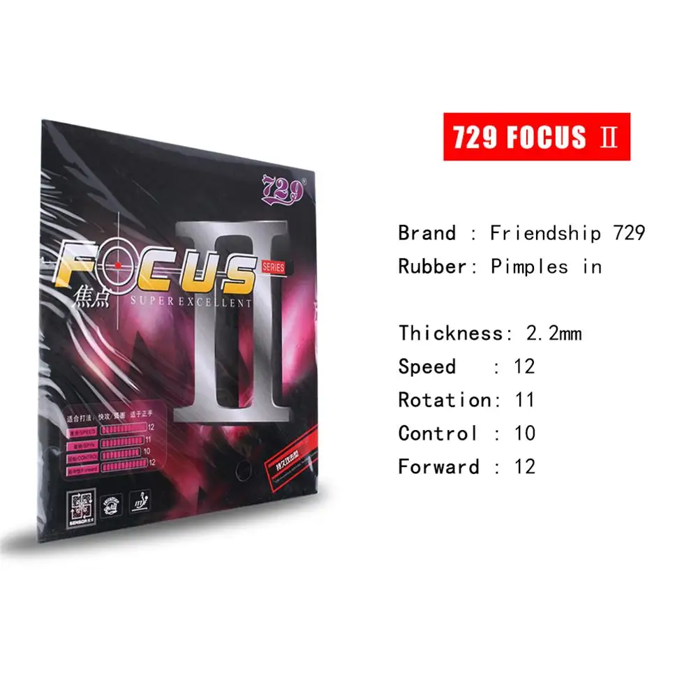 Оригинальная 729 FOCUS II FOCUS2 FOCUS-2 Snipe Pips-in резина для настольного тенниса пинг-понга с