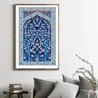 Картина на холсте Турецкая плитка Дерево жизни художественные плакаты принты традиционная Османская цветочная картина эстетическое украшение для дома