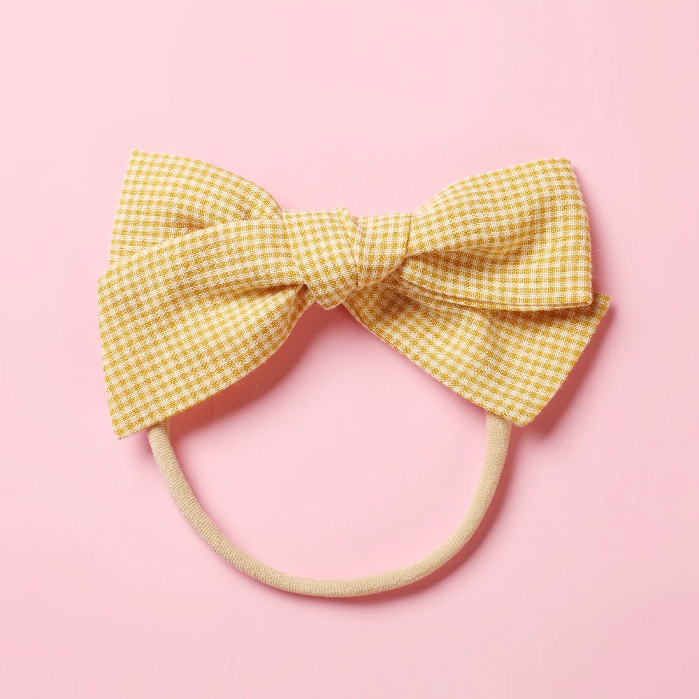 Повязка на голову в Корейском стиле с бантом для девочек тканевая повязка милый