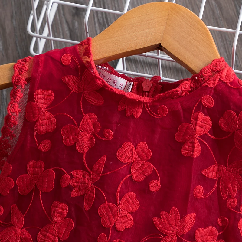 2020 модная детская одежда с цветочным принтом для девочек кружевное праздничное