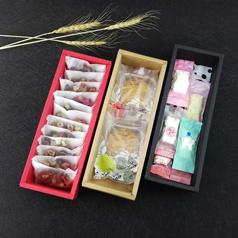 10 шт. бумажная Подарочная коробка упаковка с прозрачным окном из ПВХ швейцарская