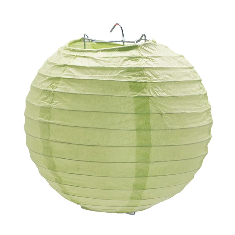 PL20 Light green 1 шт. Круглый Китайский бумажный фонарь на день рождения, свадьбу, вечеринку, украшения, подарок, сделай сам, лампион, подвесной фонарь-шар вечерние принадлежности - Цвет: PL20 Light green