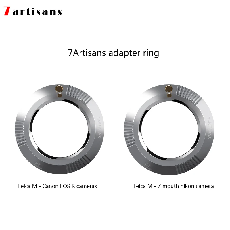 

7 artisans 7artisans Adapter Ring for M Mount Lens for The Canon EOS R camera And M Mount nikon camera through Z camera