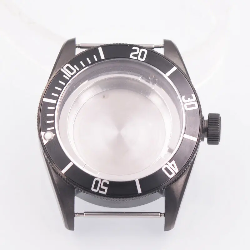 

41MM Watch Case Sterile Fit NH35 ,36 Miyota 8215,8205 Dg2813 Seagull Automatic Movement Sapphire Glass Luminous Waterproof Swim