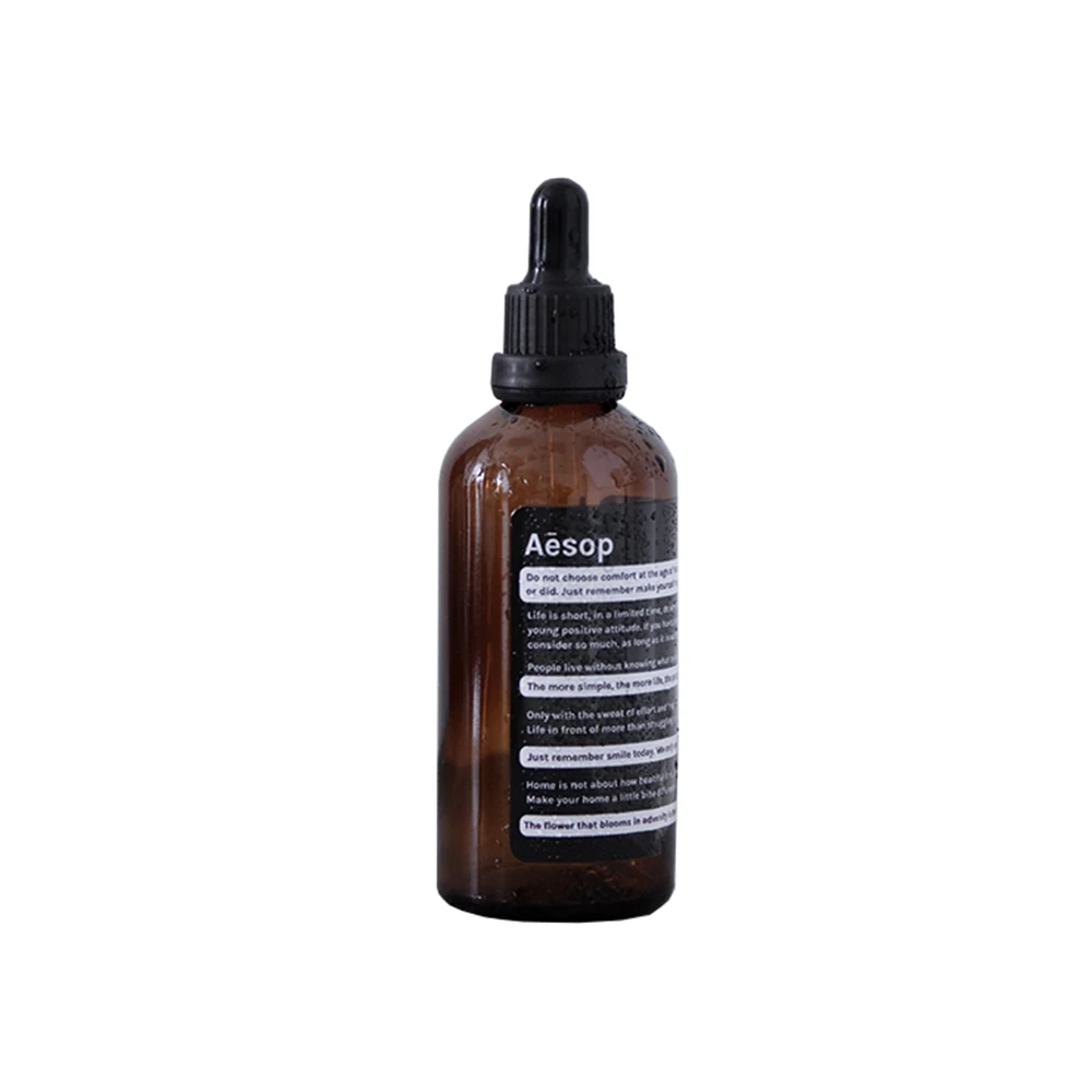 Скандинавская бутылка для хранения коричневого стекла 100 мл эфирное масло 250 500