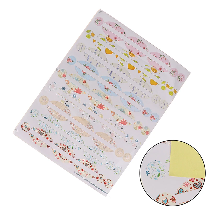

4 Sheets Empty Papers Sticker For Essential Oil Bottle Sticker Oval-shaped Round Stickers Perfume Bottle Lid Labels Organizer