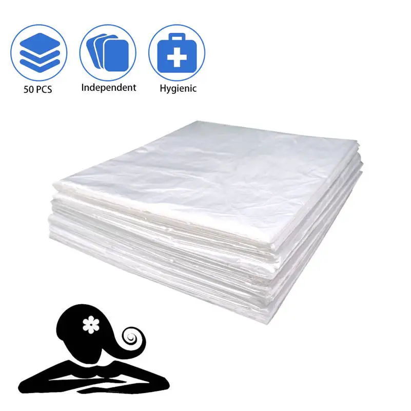 50/100 Pcs Wedigout Plastic Sheeting for Body Wrap Used Inside a Far Infrared Sauna Blanket 47