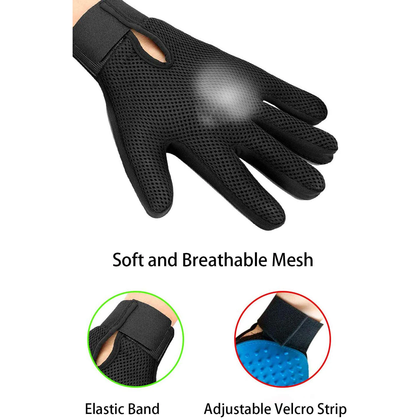 Перчатка для груминга кошек Pretty &amp Better шерстяная перчатка вычесывания шерсти