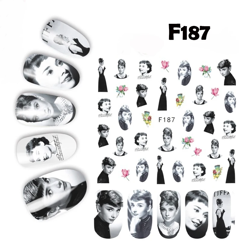 Наклейки на ногти цветок женская простая серия стиль Маникюрный Инструмент для