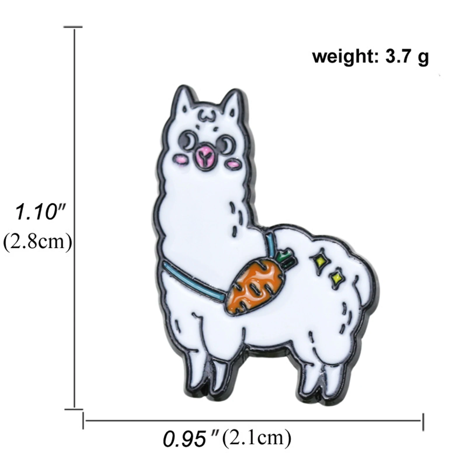 Мультфильм животных эмали штырь Альпака кот брошь в виде черепахи Сумка Одежда