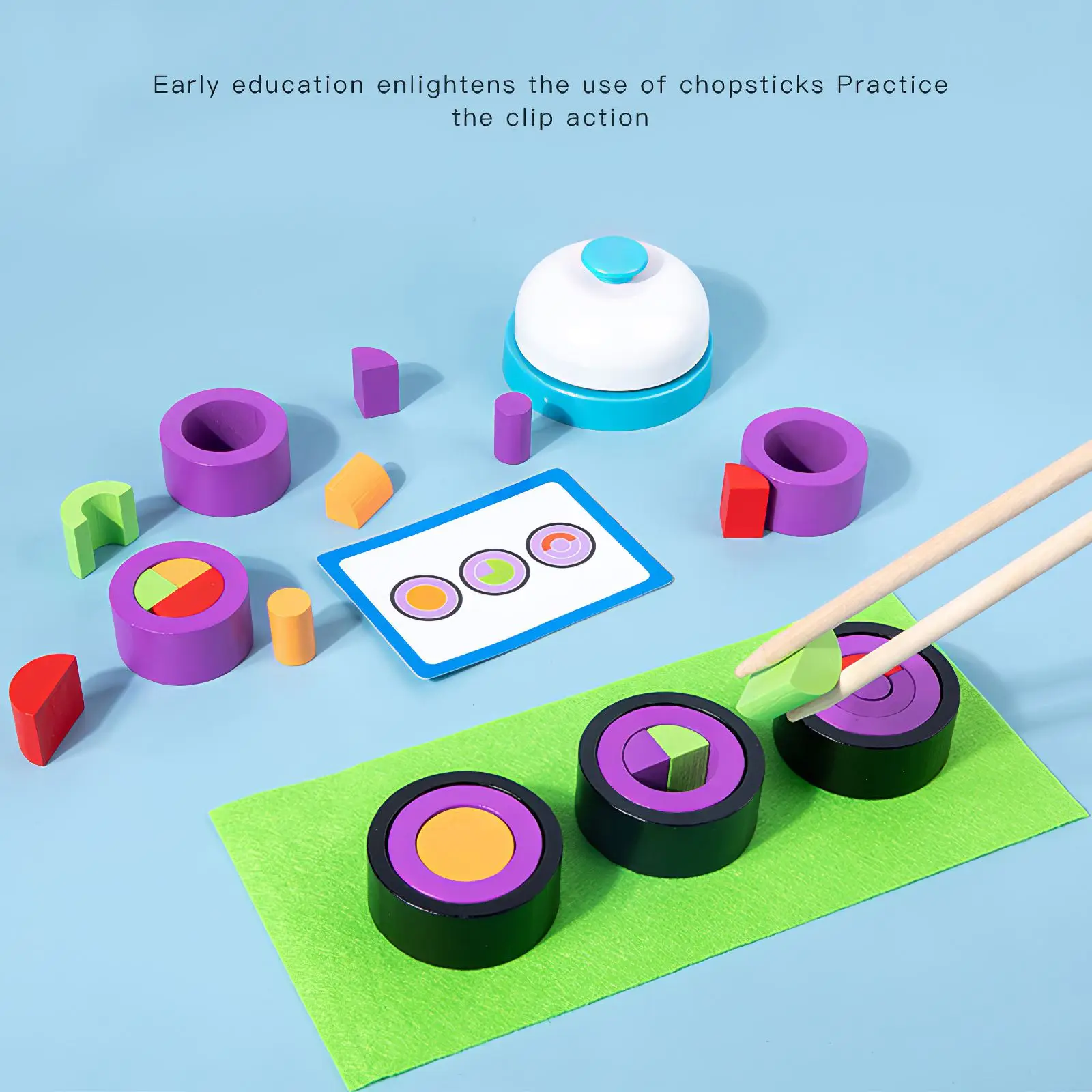 

Food Sushi Set Wooden Pretend Playing Toys Pretend Cooking Playset With Serving Board For Kids Sushi Wood Educational Toys